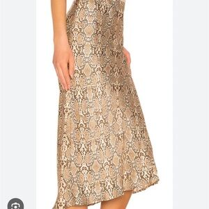 ANINE BING 100% silk slip skirt